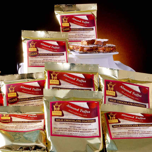 1/4 lb Almond Toffee Bag - 8 pack