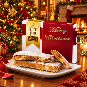 1 lb Merry Christmas Toffee Box Dark Chocolate