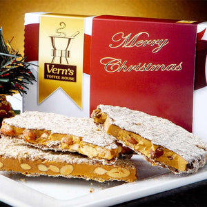 1 lb Merry Christmas Toffee Box Milk Chocolate