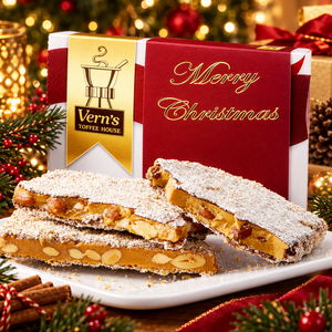 1 lb Merry Christmas Toffee Box Milk Chocolate