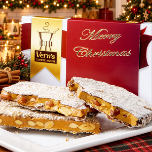 1 lb Merry Christmas Toffee Box Milk Chocolate