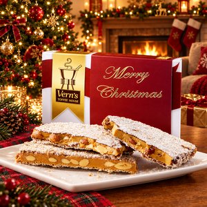 1 lb Merry Christmas Toffee Box Milk Chocolate