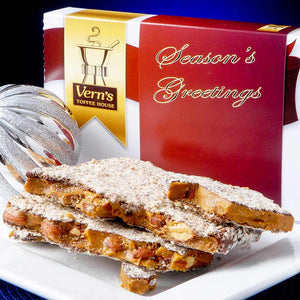 1 lb Seasons Greetings Toffee Box Milk Chocolate