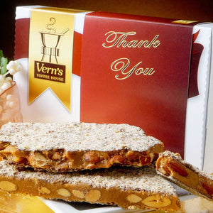 1 lb Thank You Toffee Box Milk Chocolate