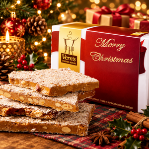 2 lb Merry Christmas Toffee Box Milk Chocolate