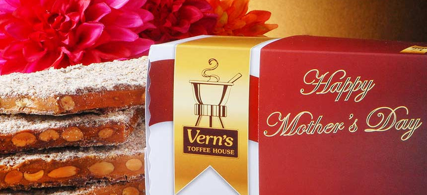 2 lb Toffee Mother's Day Box Milk Chocolate