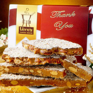 2 lb Thank You Toffee Box Dark Chocolate