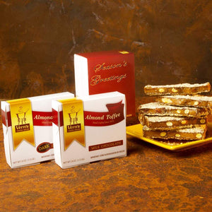 1 lb Almond Toffee Duo with Season's Greetings band