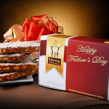 2 lb Happy Father's Day Toffee Box Dark Chocolate